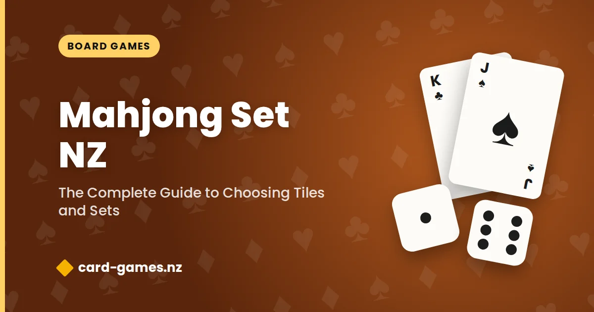 Mahjong Set NZ: The Complete Guide to Choosing Tiles and Sets