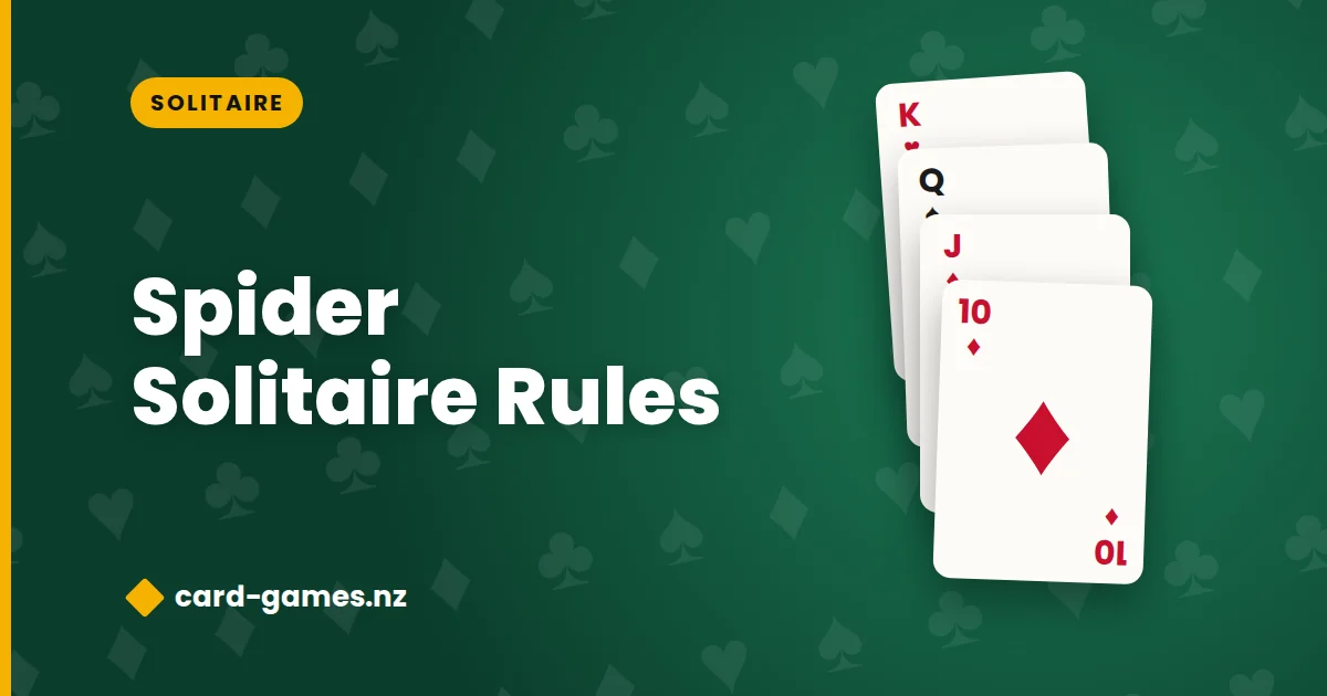 spider solitaire rules