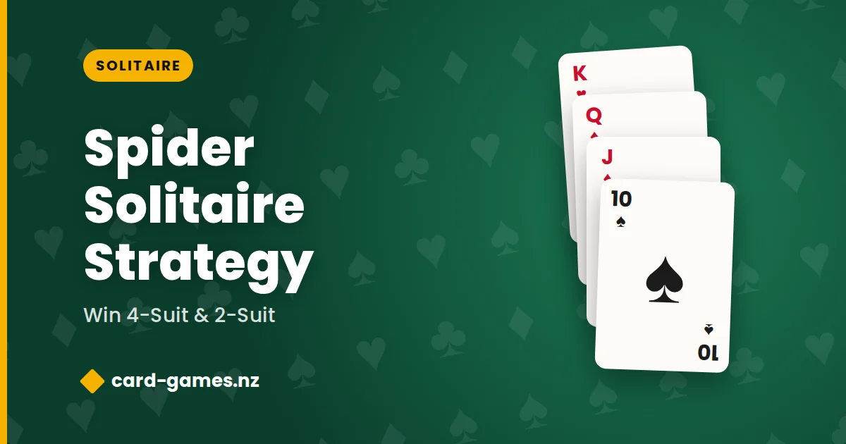 Spider Solitaire Strategy: Win 4-Suit & 2-Suit (2025)