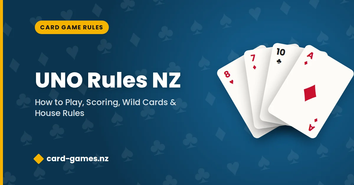 UNO Rules NZ: How to Play, Scoring, Wild Cards & House Rules