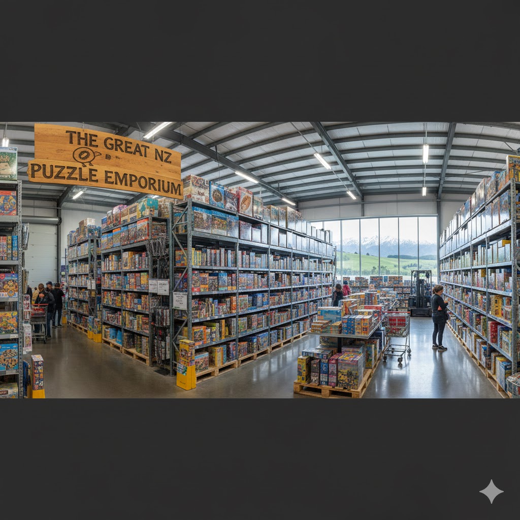 How much do puzzles cost at The Warehouse?